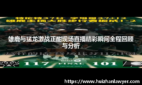 雄鹿与猛龙激战正酣现场直播精彩瞬间全程回顾与分析